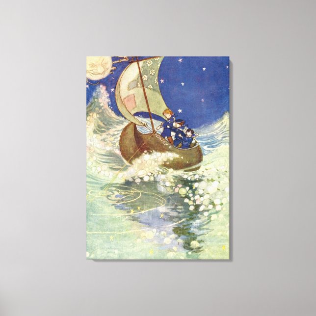 Willie Pogánys Wynken, Blynken och Nod Canvastryck (Framsida)