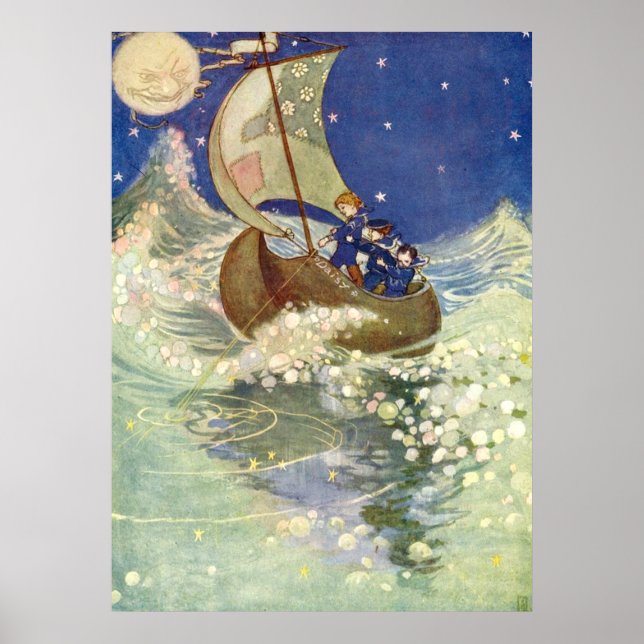 Willie Pogánys Wynken, Blynken och Nod Poster (Framsidan)