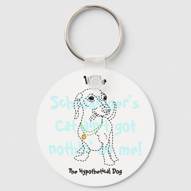 Willie the Hypothetical Hund Keychain Nyckelring (Framsida)