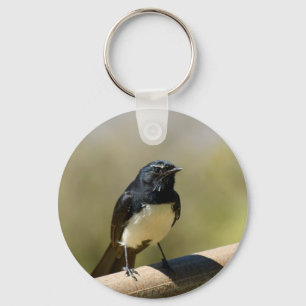 Willie Wagtail Nyckelring