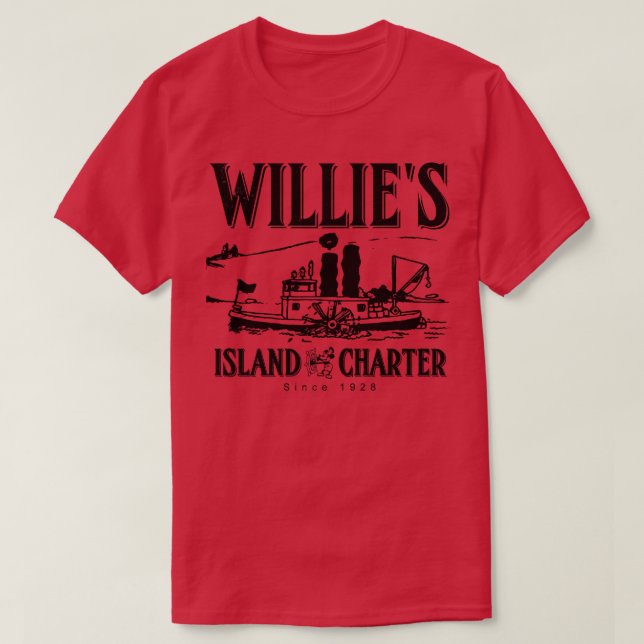 Willies Island Charters T Shirt (Design framsida)