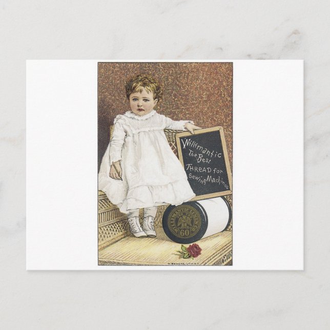 Willimantisk tråd vykort (Framsida)