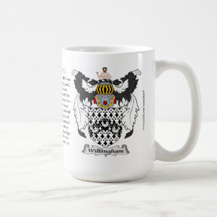 Willingham, ursprung, det menande och vapenskölde kaffemugg