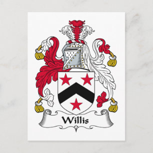 Willis familjvapensköld vykort