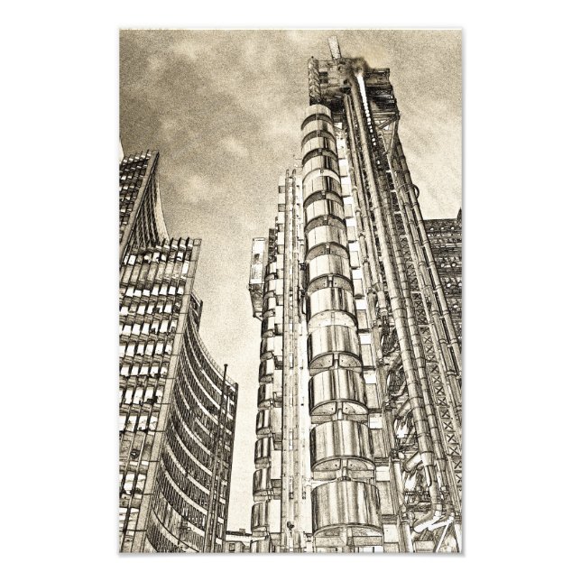 Willis Group och Lloyd's of London Fototryck (Framsidan)