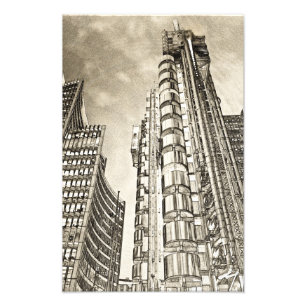 Willis grupp och Lloyds av London Fototryck