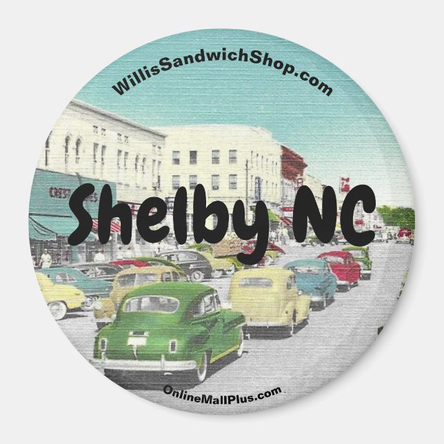 Willis Sandwich Shop Shelby NC Magnet (Framsidan)