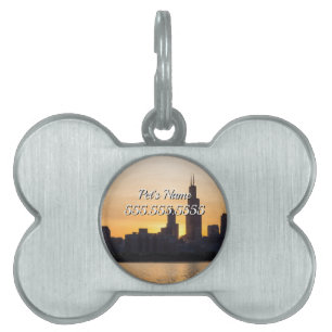 Willis Torn Sunset Silhouette Pet ID-tagg ID-bricka Husdjur