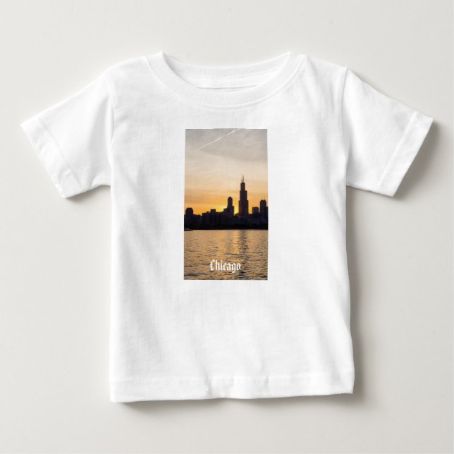 Willis Torn Sunset Silhouette T Shirt (Framsida)