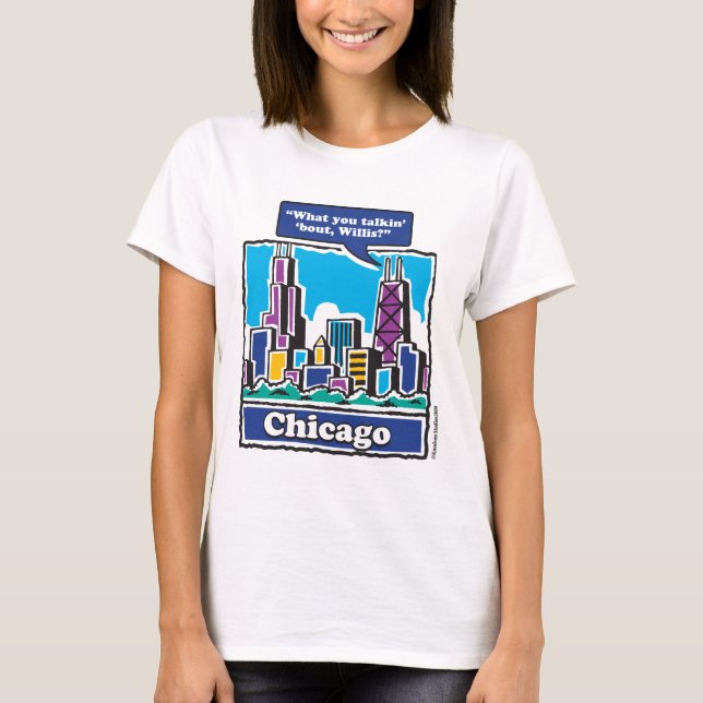 Willis Tower-öron Tee Shirt (Framsida)