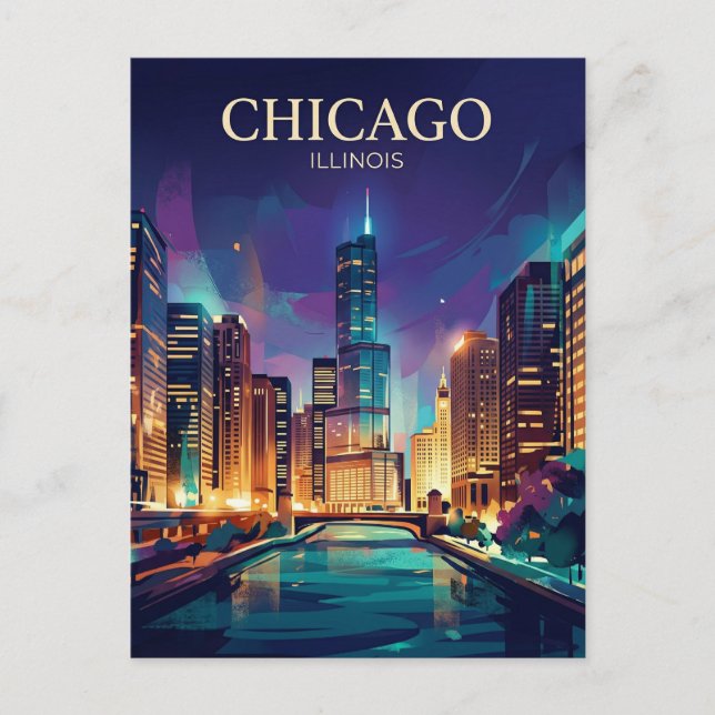 Willis Tower USA Vykort (Framsida)