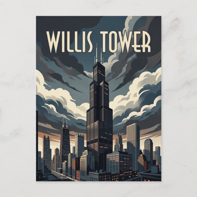 Willis Tower Vykort (Framsida)