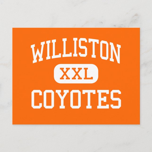 Williston - Coyotes - High - Williston Vykort (Framsida)