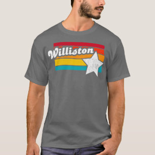 Williston North Dakota Vintage Distress Souvenir T Shirt