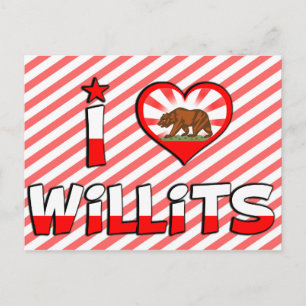 Willits, CA Vykort