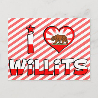 Willits, CA Vykort