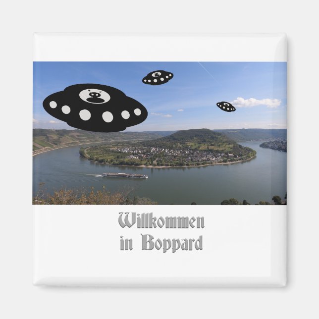 Willkommen in Boppard. Välkommen till Boppard Lyck Magnet (Framsidan)