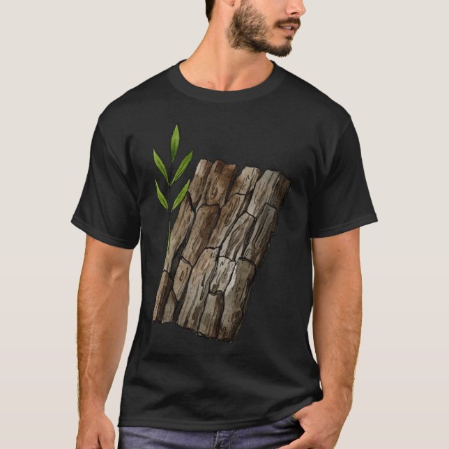 Willow Bark ASA House Plant Blood Thinner Sallow T Shirt (Framsida)