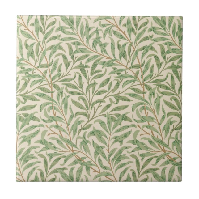 Willow Bough (av William Morris) Ceramic Tile Kakelplatta (Framsidan)