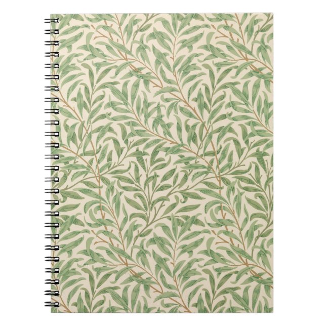 Willow Bough (av William Morris) Notebook Anteckningsbok (Framsidan)