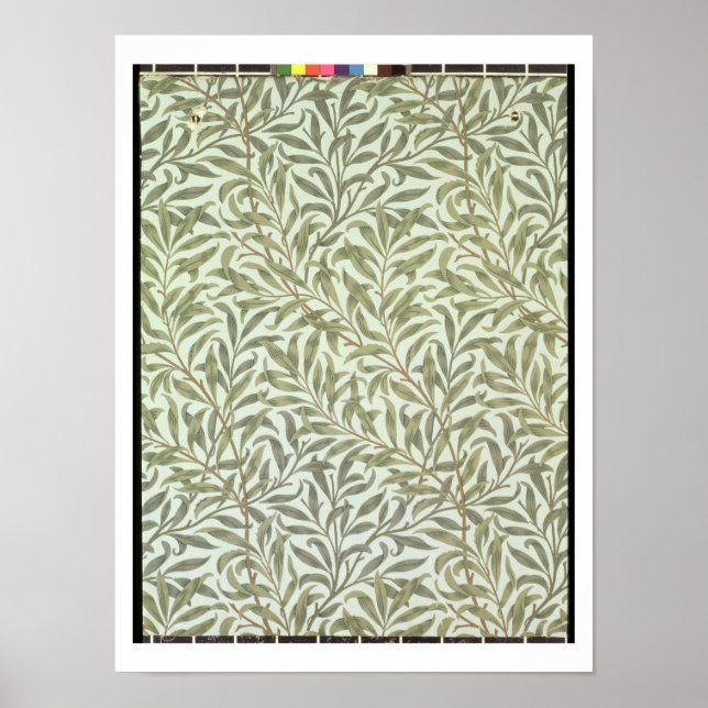 "Willow Bough" tapet design, 1887 Poster (Framsidan)
