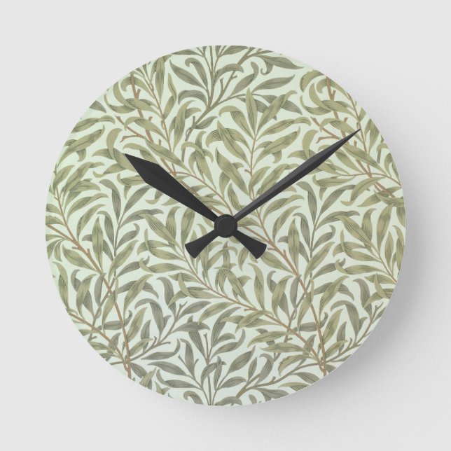 "Willow Bough" tapet design, 1887 Rund Klocka (Framsida)