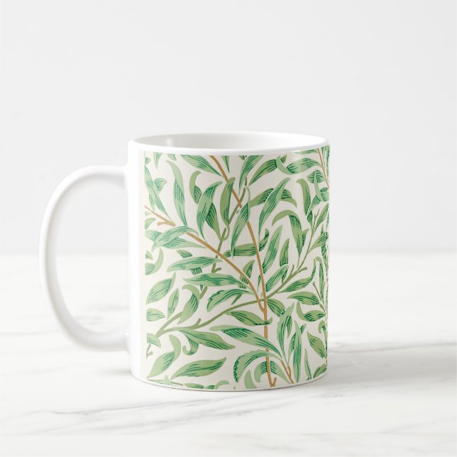 Willow bough William Morris Blommigt mönstrad  Kaffemugg (Vänster)