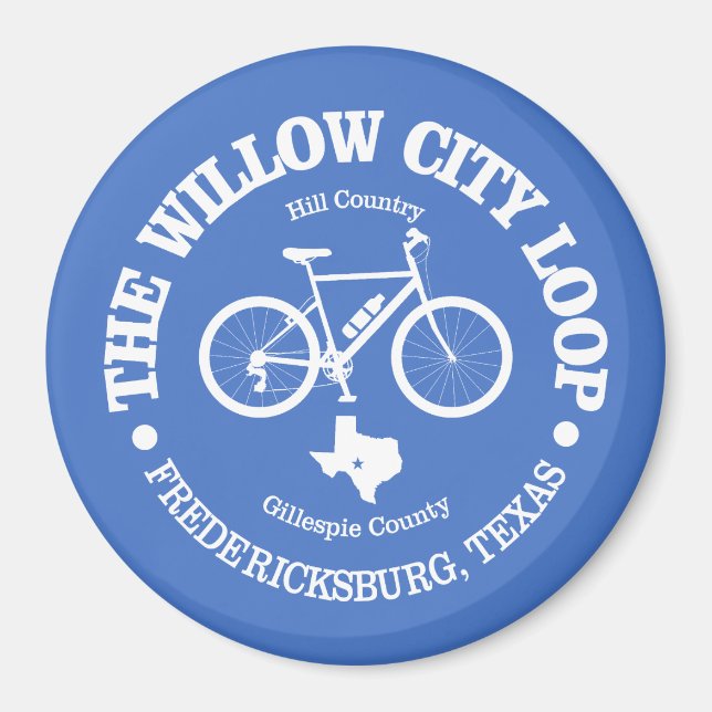 Willow City Loop (cykling) Magnet (Framsidan)