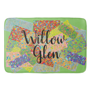 Willow Glen patchwork abstrakt art san Jose granne Badrumsmatta