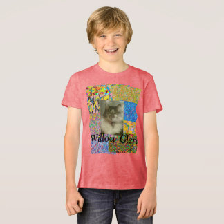 Willow Glen patchwork and cat T Shirt