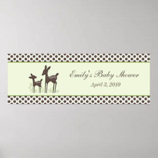 Willow Hjort Baby Shower Banner Poster