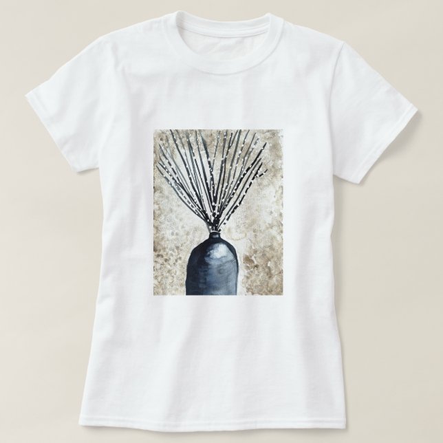 Willow i vas vattenfärg t shirt (Design framsida)