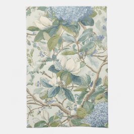 Willow Little Magnolia Wallpaper Floral Coastal  Kökshandduk