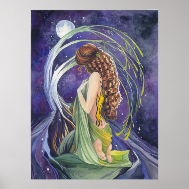Willow, Måne och Natten Poster (Framsidan)