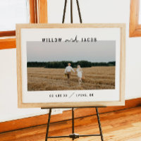 WILLOW Modern Minimalistisk Foto Bröllops Välkomst