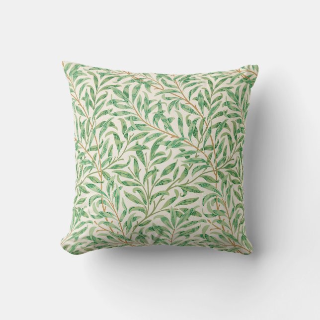 Willow Mönster, William Morris Dekorativ kudde (Framsida)