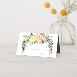 Willow och Blommigt Bröllop Placeringskort