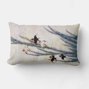 Willow och Svälj, Hokusai Lumbarkudde