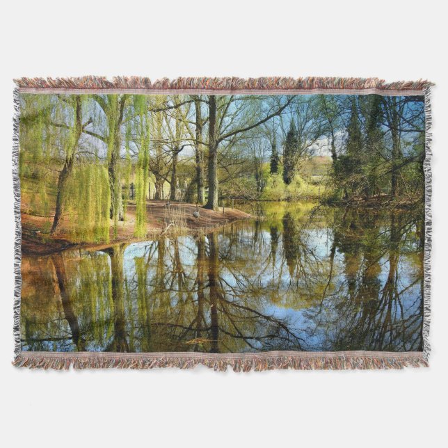 Willow Pond Vatten Reflection Filt (Framsidan)