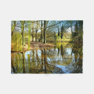 Willow Pond Vatten Reflection Fleecefilt