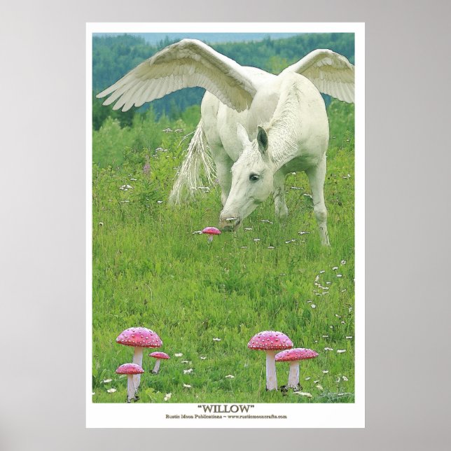 "WILLOW" Poster Pegasus Fantasy Art (Framsidan)