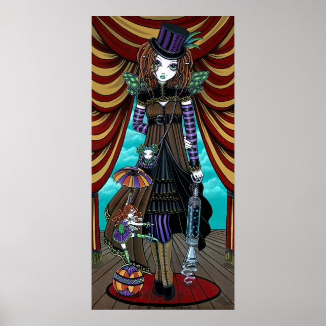 "Willow" poster Victorian Steampunk Circus Fe (Framsidan)