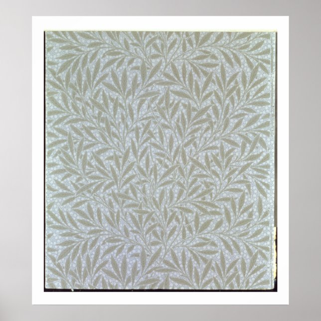 Willow tapet design, 1874 poster (Framsidan)