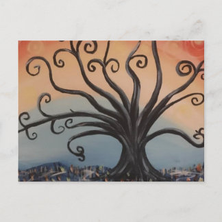 WILLOW TRÄD POSTCARD VYKORT
