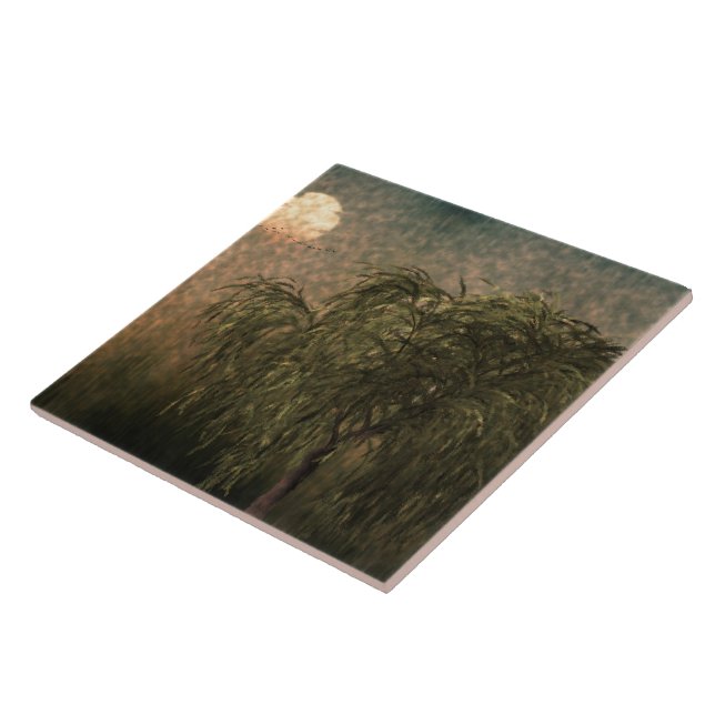 Willow vid Sunset Kakelplatta (Sidan)