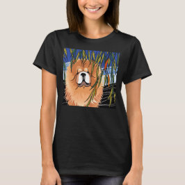 WILLOW-VIND - Chow-black shirts front design T Shirt