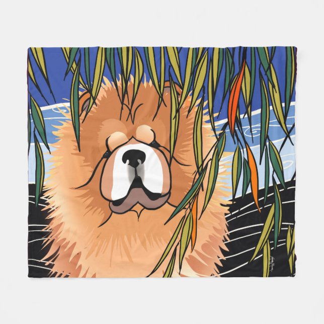 WILLOW VIND - Chow Fleece Blanket (Framsidan (Horisontell))