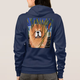 WILLOW-VIND - Skåda med blyblått blixtlås T Shirt
