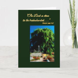 Willow Weeps Sympathy Greeting Card Helgkort