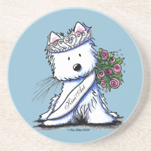 Willow Westie Terrier Underlägg Sandsten